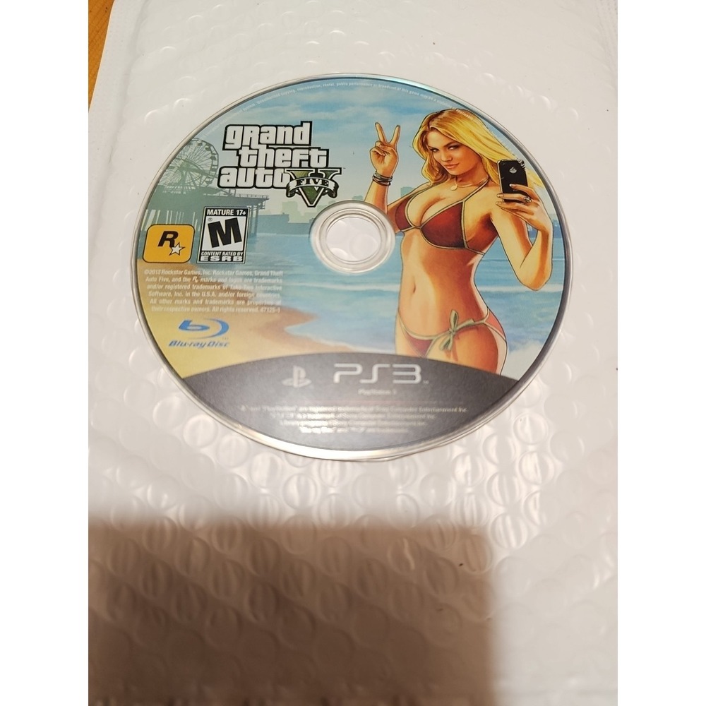 Grand Theft Auto V (PlayStation 3, 2013) Disk Only